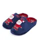 Men's Ho Ho Santa 3D Christmas Mule Slippers in Navy - Merry Christmas sold by Tokyo Laundry