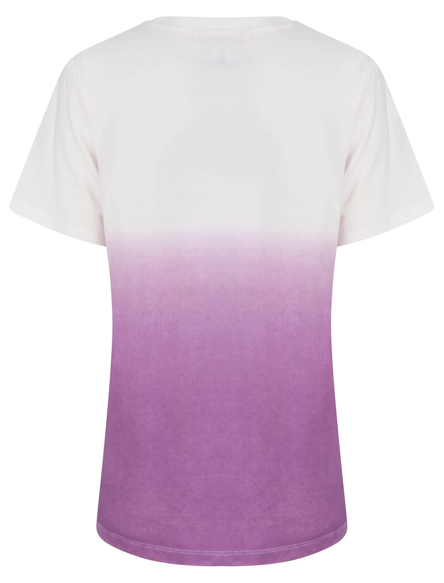 Cressida Motif Dip Dye Cotton Jersey T-Shirt in Iris Orchid - Tokyo Laundry sold by Tokyo Laundry product image thumbnail 2