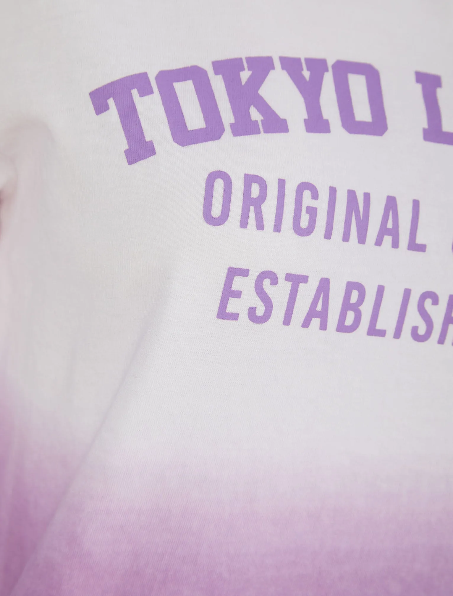 Cressida Motif Dip Dye Cotton Jersey T-Shirt in Iris Orchid - Tokyo Laundry sold by Tokyo Laundry product image thumbnail 3