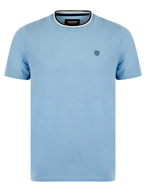 Westport Cotton Jersey Crew Neck Ringer T-Shirt in Blue Bell - Kensington Eastside sold by Tokyo Laundry