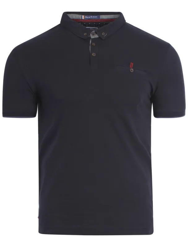 Le Shark Bramwell polo shirt in navy sold by Tokyo Laundry