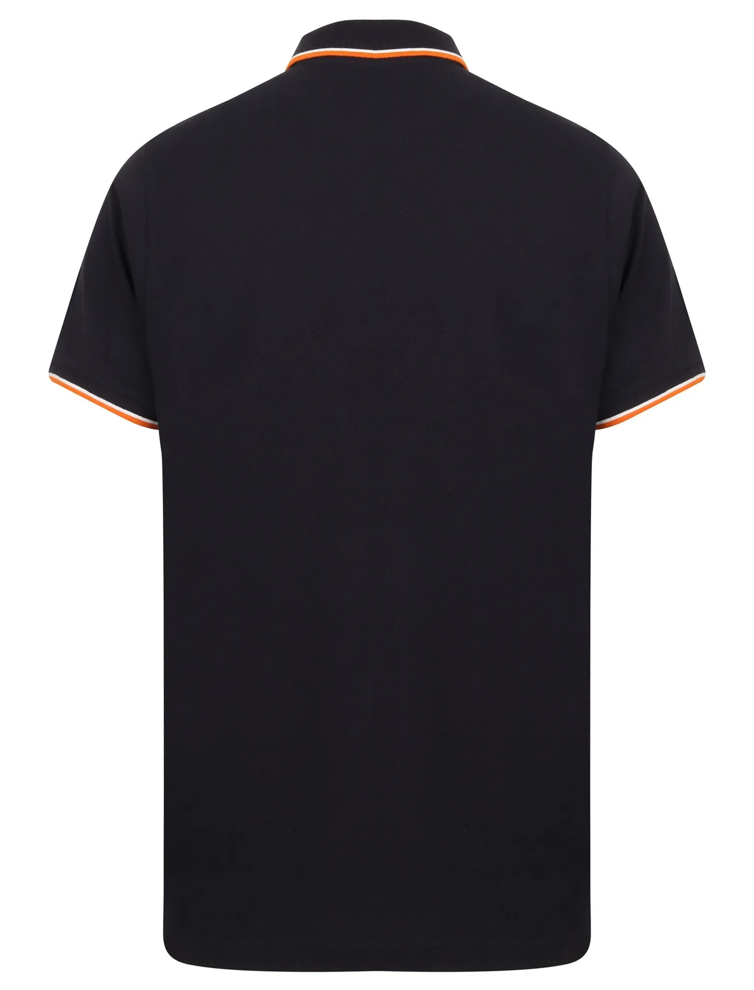 Osten Basic Cotton Pique Polo Shirt With Tipping in Navy - South Shore sold by Tokyo Laundry product image thumbnail 2