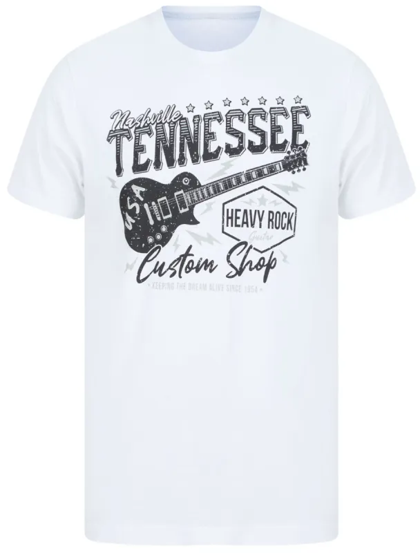 Tennessee Custom Shop Motif Cotton Jersey T-Shirt in Bright White - South Shore sold by Tokyo Laundry