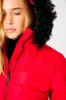 Jasmin Quilted Puffer Jacket With Faux Fur Trim Hood In Crimson - Tokyo Laundry sold by Tokyo Laundry