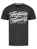 Zinger Motif Cotton Jersey Grindle T-Shirt in Dark Grey - Tokyo Laundry sold by Tokyo Laundry