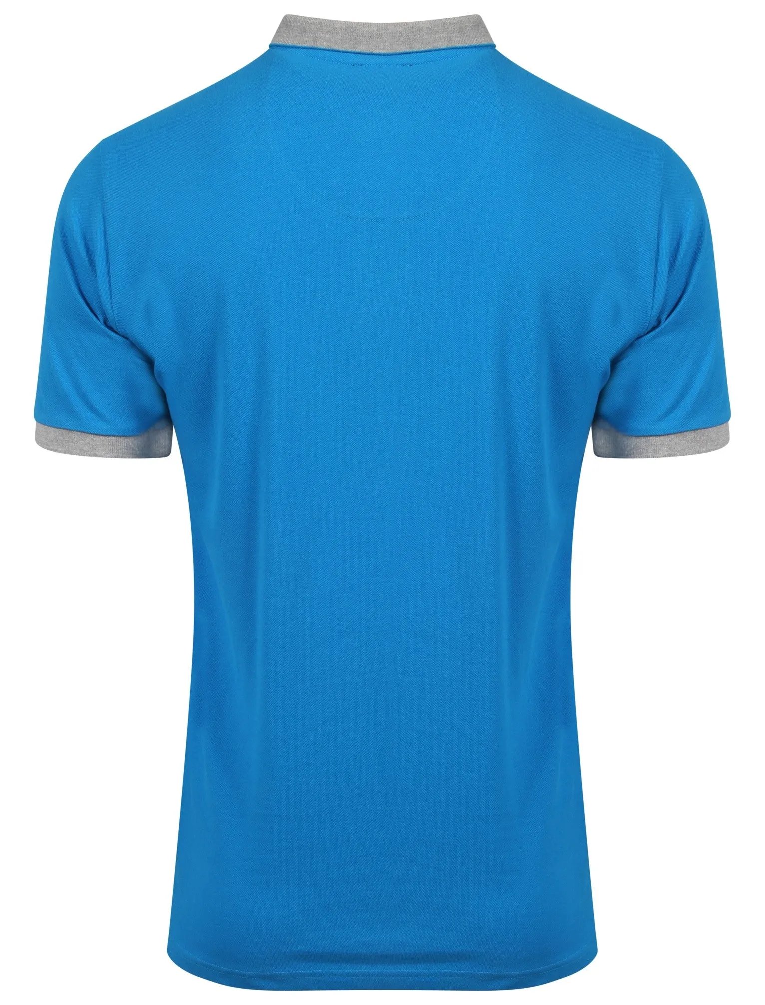 Geary Piqué Polo Shirt In Marble Blue - Kensington Eastside sold by Tokyo Laundry product image thumbnail 2