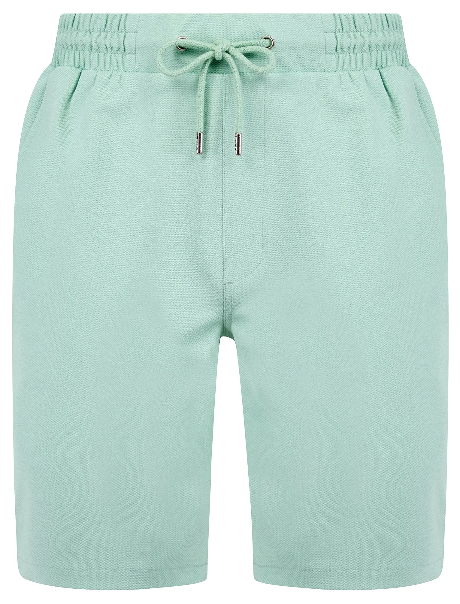 Gelato Stretch Fabric Jogger Shorts in Turquoise Haze - Tokyo Laundry sold by Tokyo Laundry