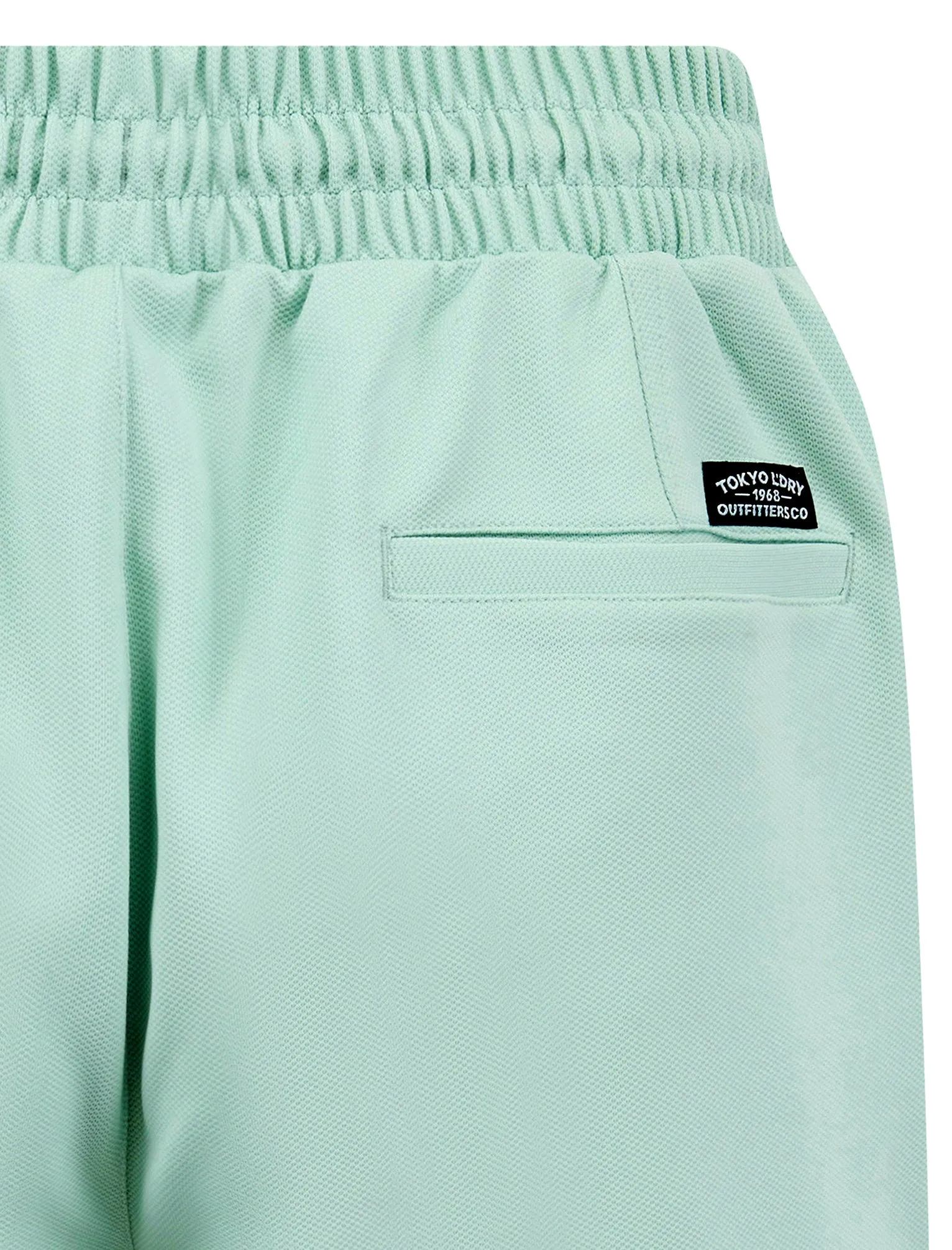 Gelato Stretch Fabric Jogger Shorts in Turquoise Haze - Tokyo Laundry sold by Tokyo Laundry product image thumbnail 3