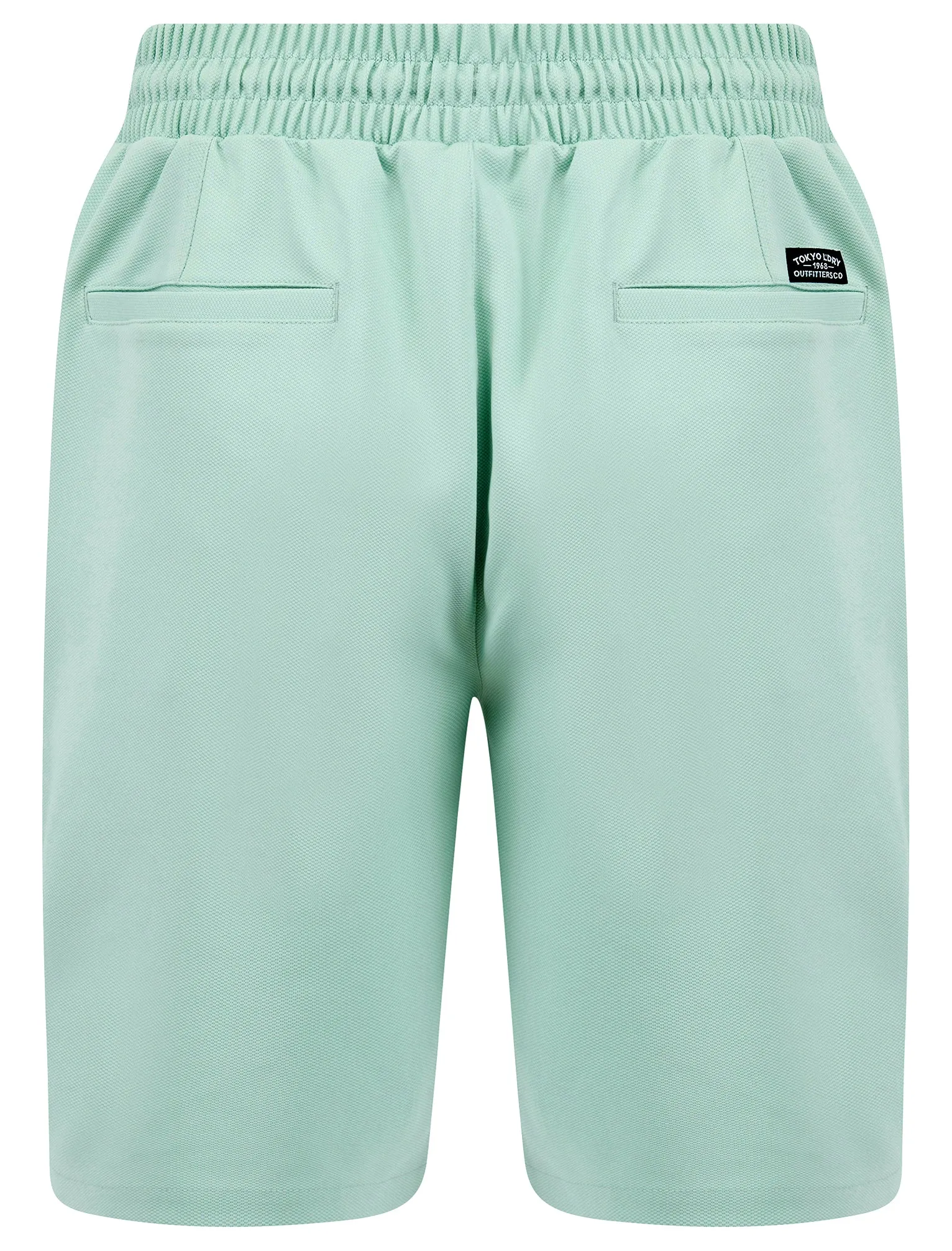 Gelato Stretch Fabric Jogger Shorts in Turquoise Haze - Tokyo Laundry sold by Tokyo Laundry product image thumbnail 2