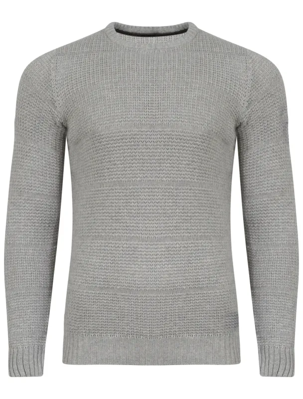 Gamma Crew Neck Knitted Jumper in Grey - Le Shark sold by Tokyo Laundry