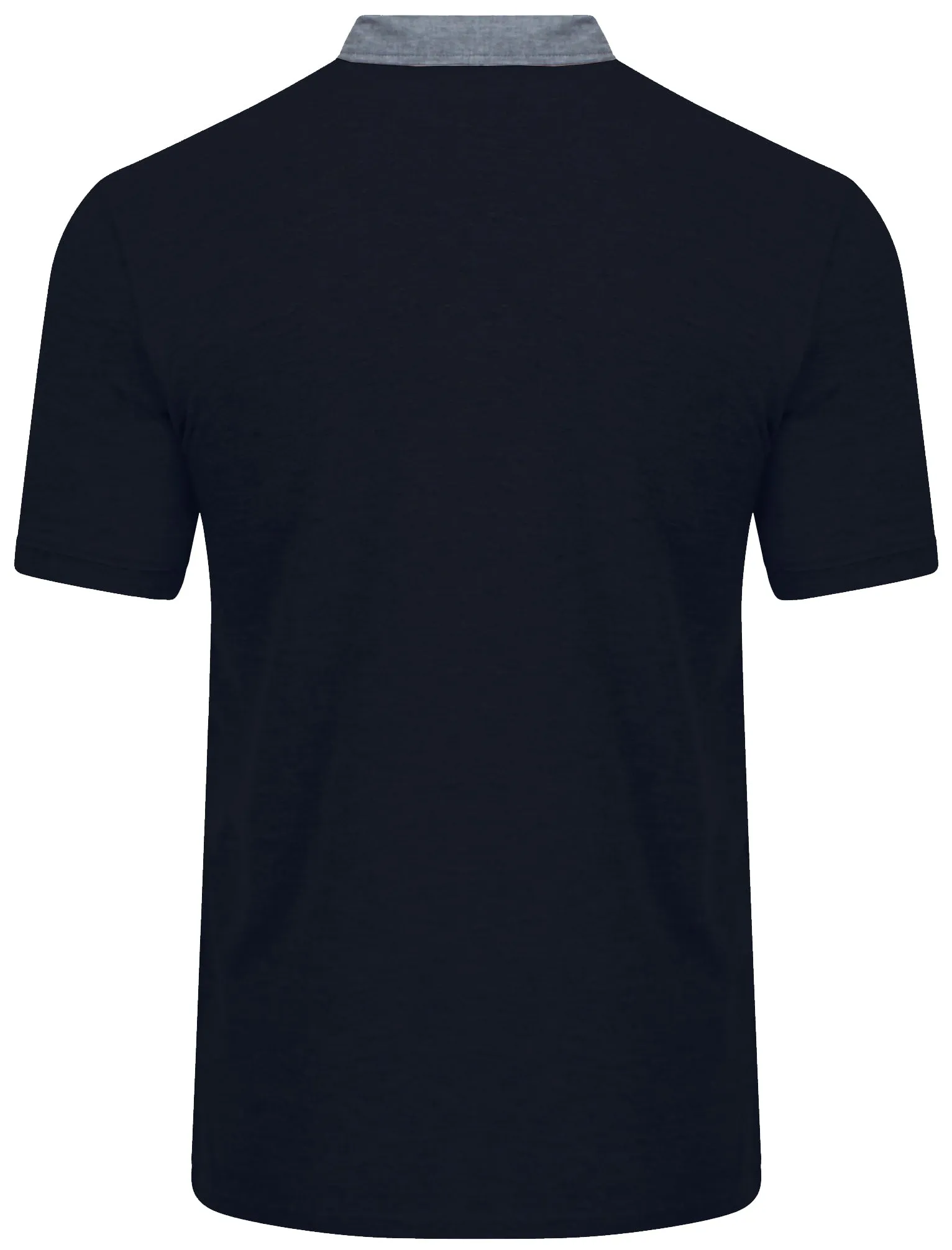 Dunstable Chambray Collar Polo Shirt in True Navy - Kensington Eastside sold by Tokyo Laundry product image thumbnail 2