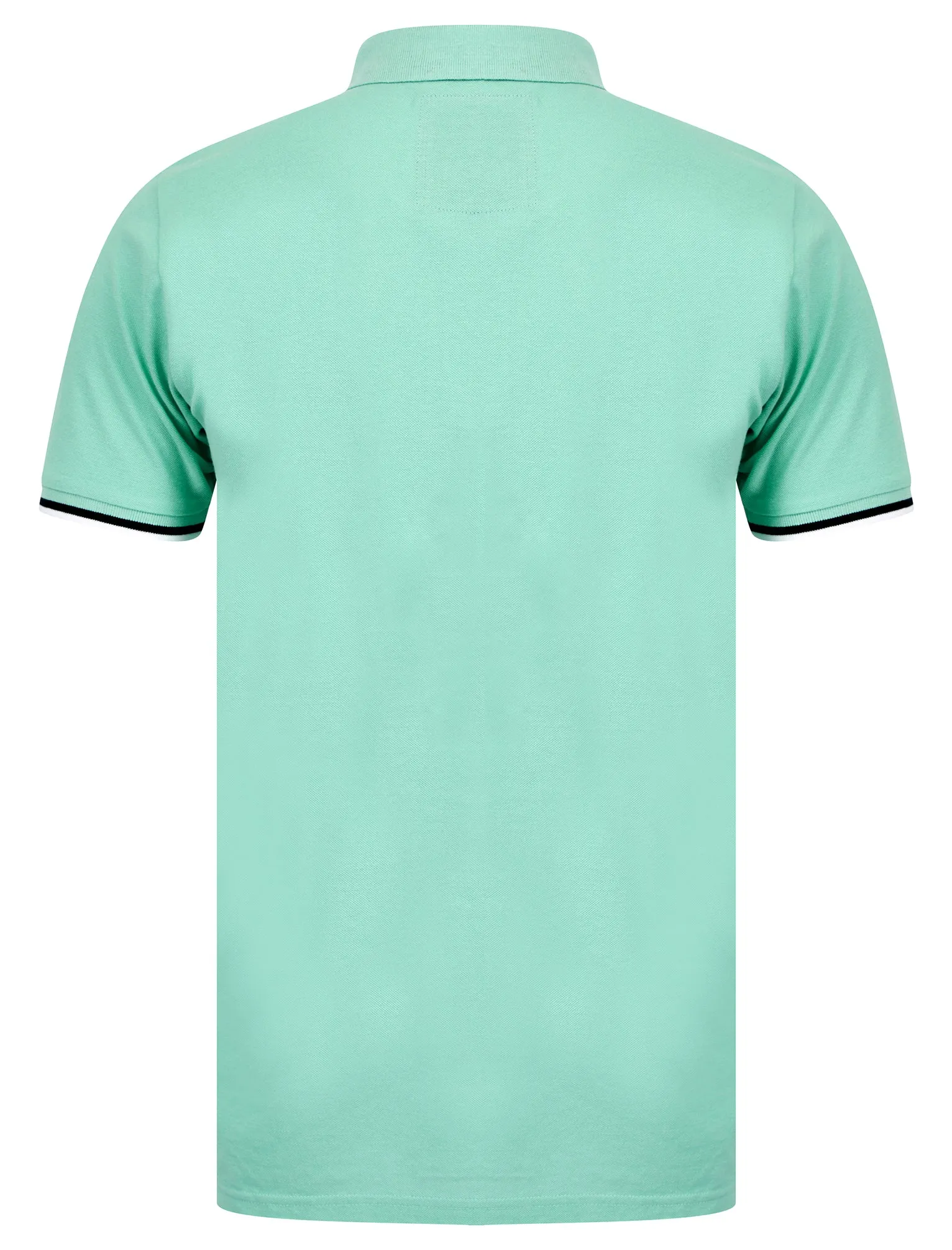 Jepsen Cotton Pique Polo Shirt in Aqua Haze - Tokyo Laundry sold by Tokyo Laundry product image thumbnail 2