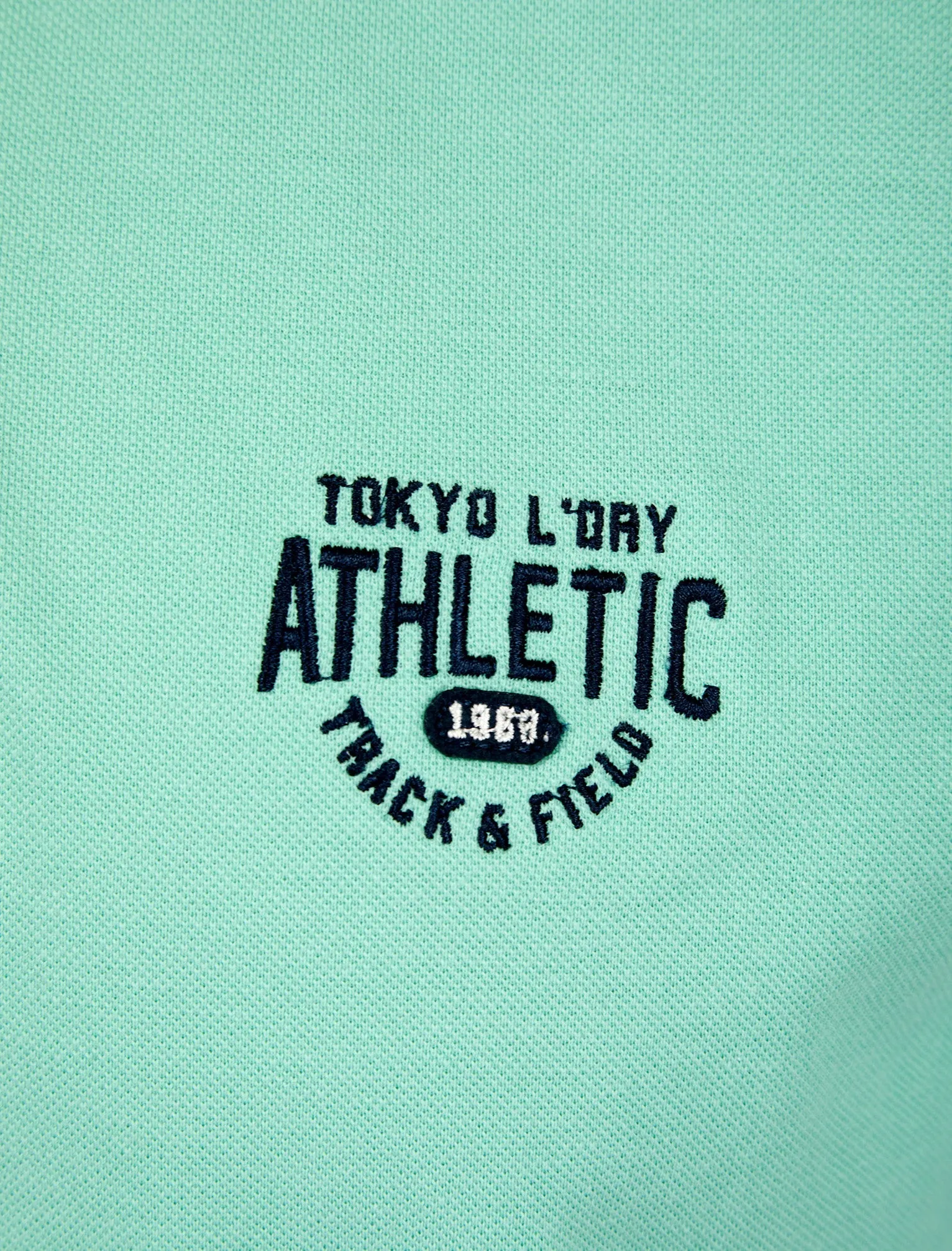 Jepsen Cotton Pique Polo Shirt in Aqua Haze - Tokyo Laundry sold by Tokyo Laundry product image thumbnail 3
