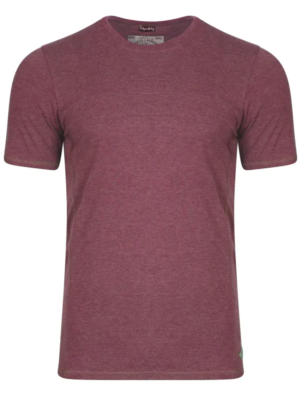 Kinnon jersey t-shirt dark burgundy marl - Tokyo Laundry sold by Tokyo Laundry