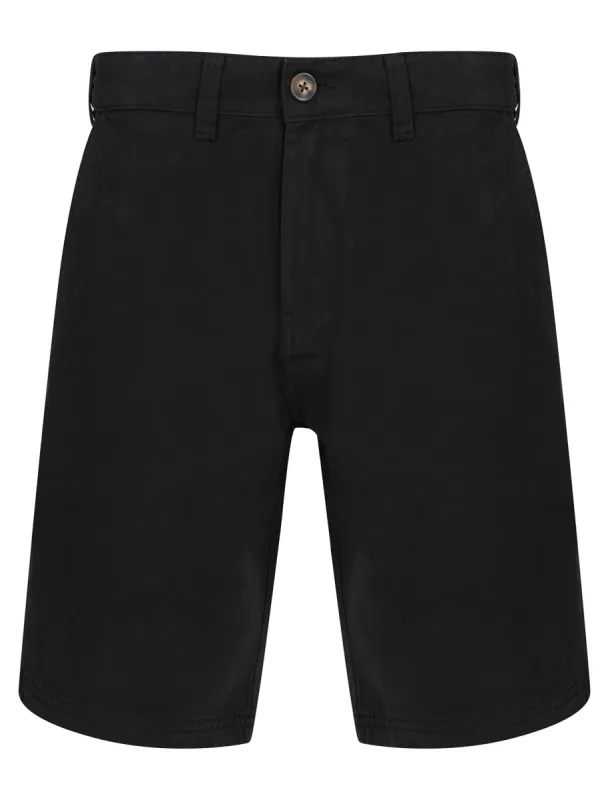 Kynance Cotton Twill Chino Shorts in Jet Black - Kensington Eastside sold by Tokyo Laundry