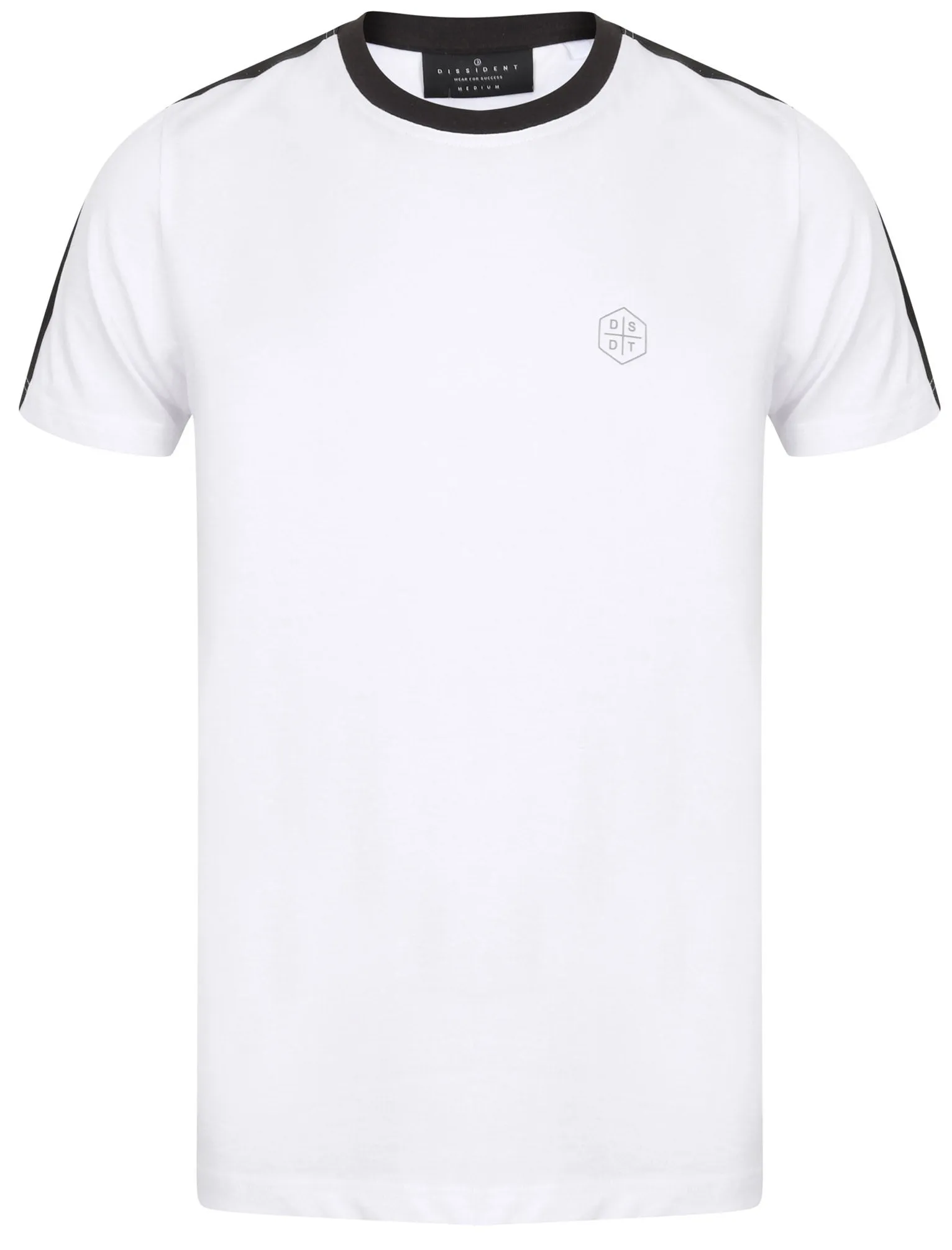 Kara Cotton Jersey T-Shirt with Tape Detail Sleeves In Optic White - Dissident sold by Tokyo Laundry product image thumbnail 2