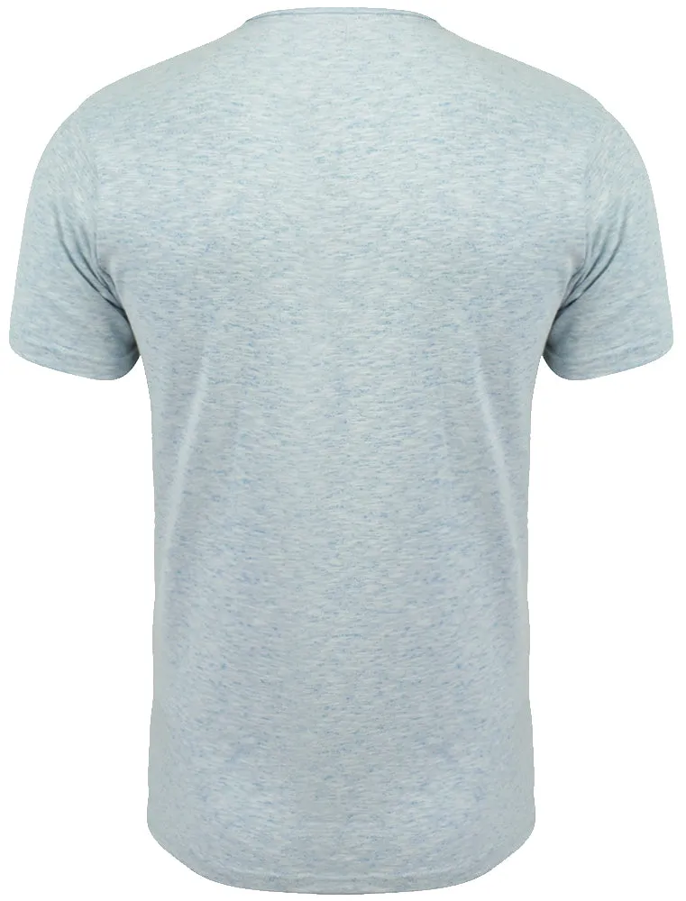 Nixon Space Dye Cotton Slub T-Shirt with Chest Pocket in Sea Blue Marl sold by Tokyo Laundry product image thumbnail 2