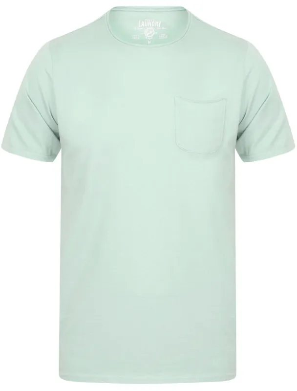 Zac Crew Neck Cotton T-Shirt with Pocket In Mint - Tokyo Laundry sold by Tokyo Laundry