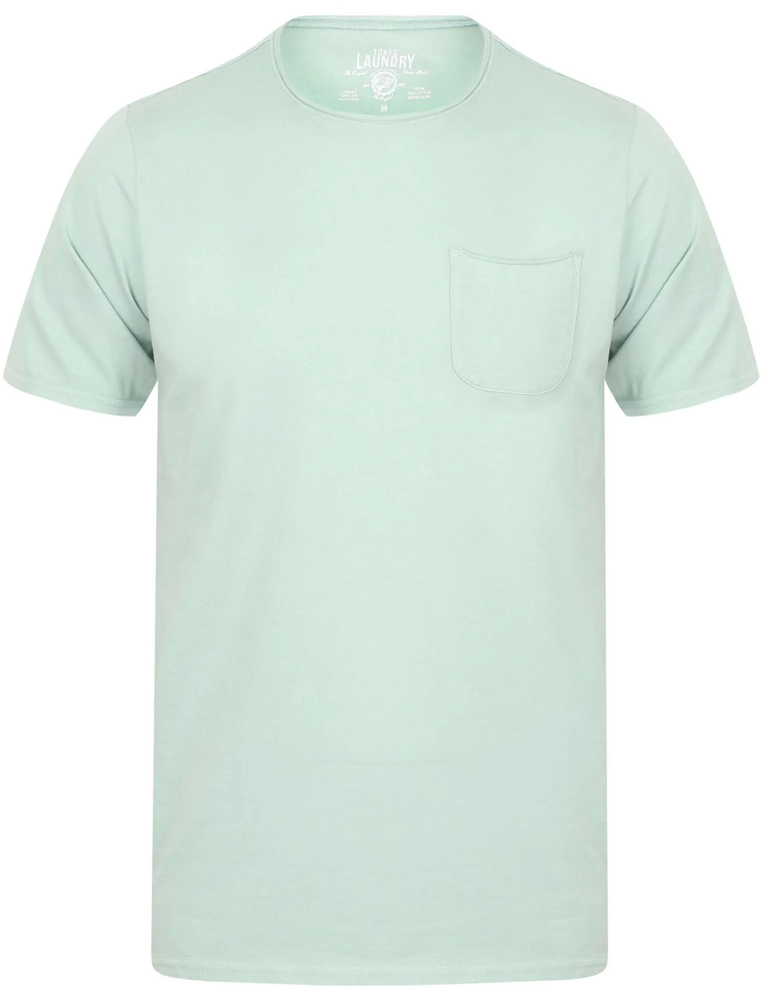Zac Crew Neck Cotton T-Shirt with Pocket In Mint - Tokyo Laundry sold by Tokyo Laundry