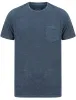 Tannan Acid Wash Cotton Jersey T-Shirt with Chest Pocket In Navy Blazer - Tokyo Laundry sold by Tokyo Laundry