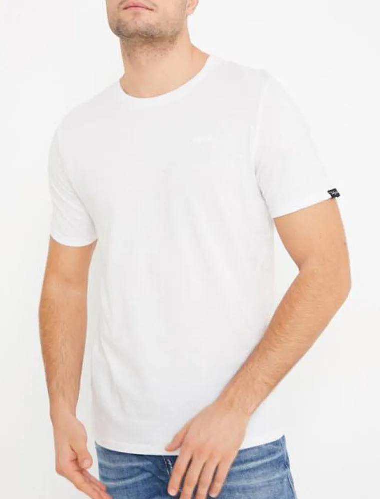 Highwoods (3 Pack) Crew Neck Combed Cotton T-Shirts In Bright White - Tokyo Laundry sold by Tokyo Laundry product image thumbnail 3