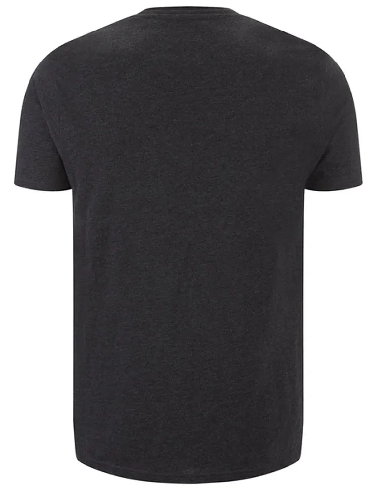 Faustianc Short Sleeve T-Shirt with Zip Chest Pocket in Dark Charcoal Marl sold by Tokyo Laundry product image thumbnail 2