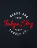 Taper Stripe Sleeve Cotton T-Shirt in Sky Captain Navy - Tokyo Laundry sold by Tokyo Laundry