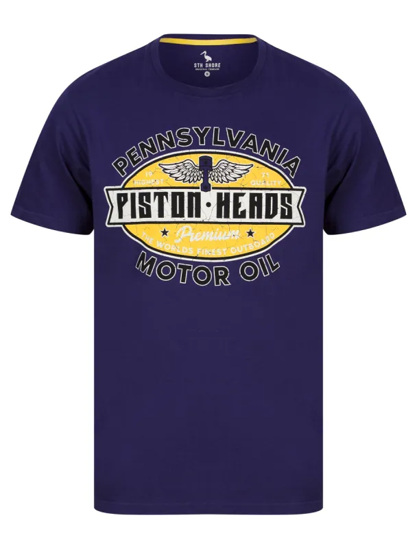 Nashville Wings Motif Cotton Jersey T-Shirt in Patriot Blue - South Shore sold by Tokyo Laundry