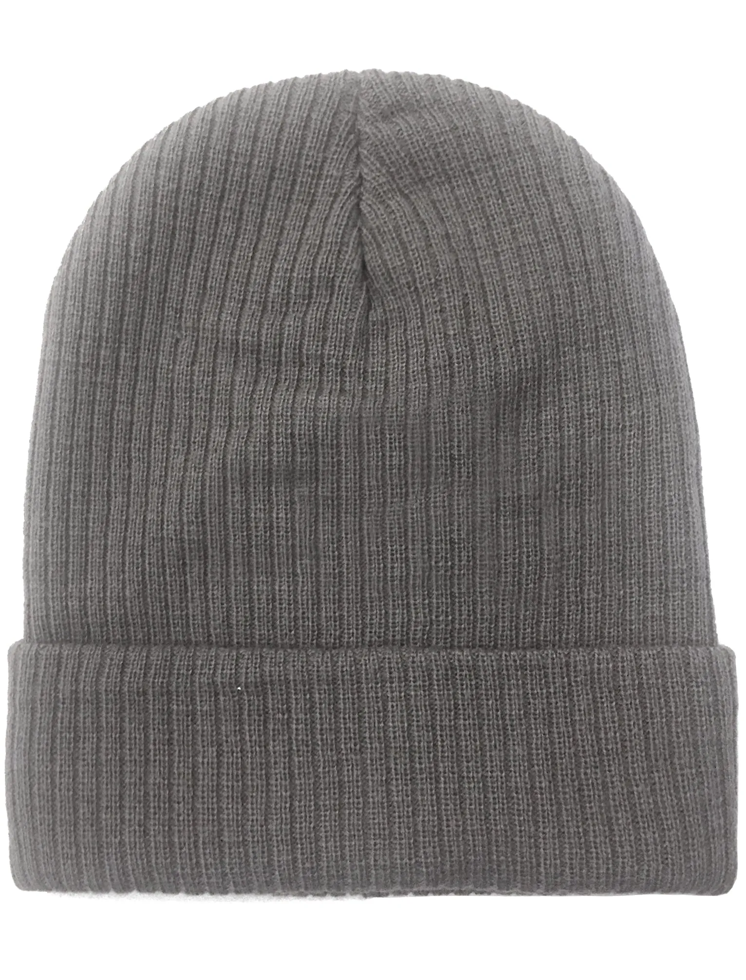 Jaylon Ribbed Knitted Beanie Hat in Grey sold by Tokyo Laundry