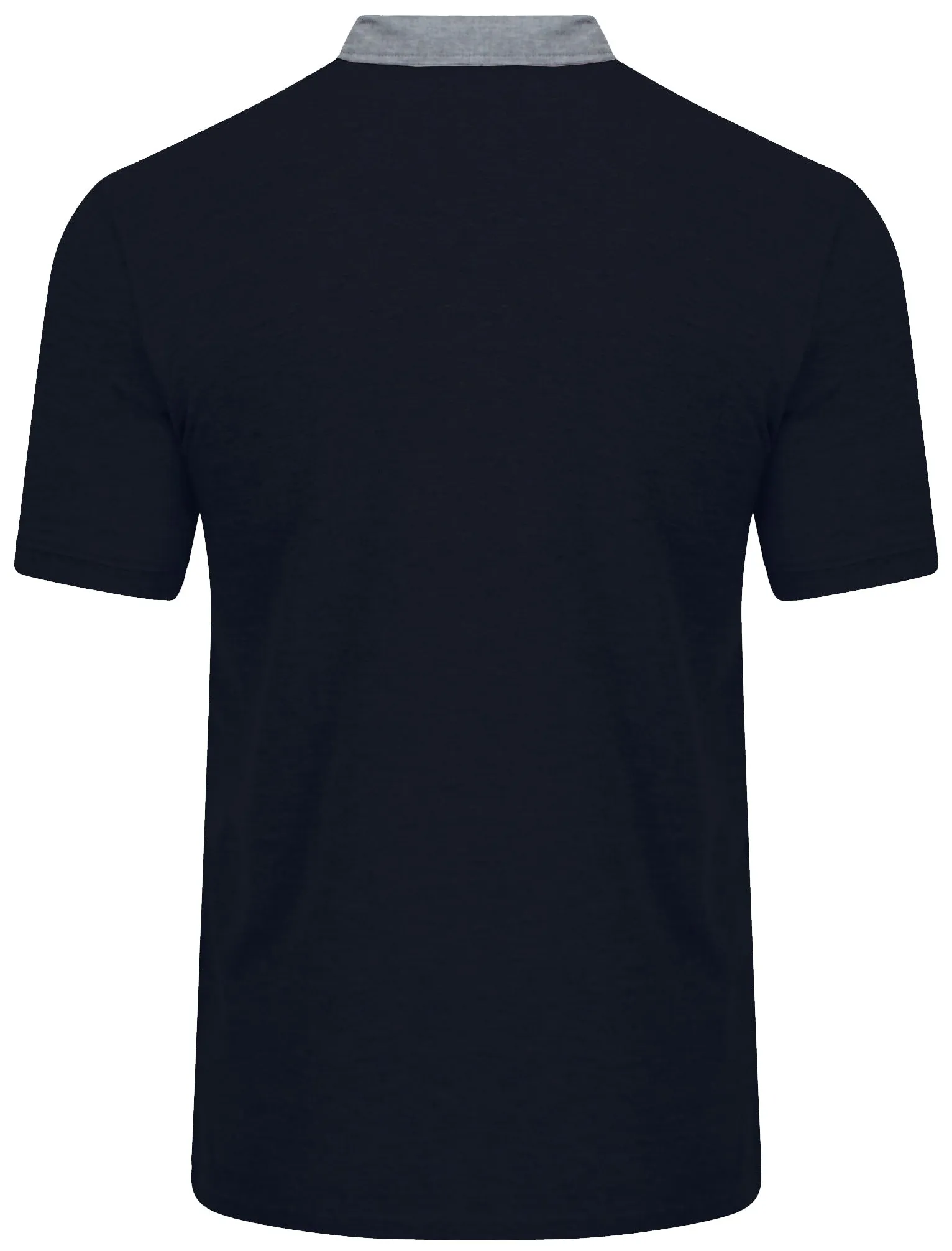 Dunstable 2 Pique Polo Shirt with Chambray Collar in True Navy - Kensington Eastside sold by Tokyo Laundry product image thumbnail 2