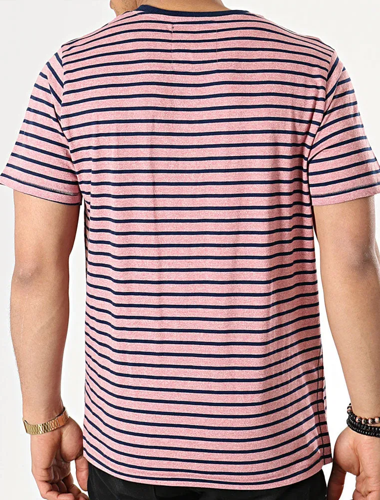 Pacora Grindle Stripe Cotton T-Shirt In Faded Peach - Tokyo Laundry sold by Tokyo Laundry product image thumbnail 2