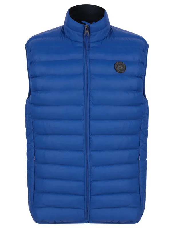 Cannes Quilted Puffer Gilet with Fleece Lined Collar in Sodalite Blue - Tokyo Laundry sold by Tokyo Laundry