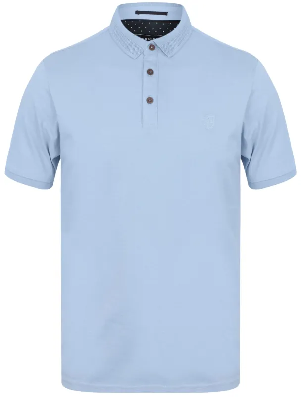 Ranelagh Cotton Polo Shirt In Placid Blue - Kensington Eastside sold by Tokyo Laundry