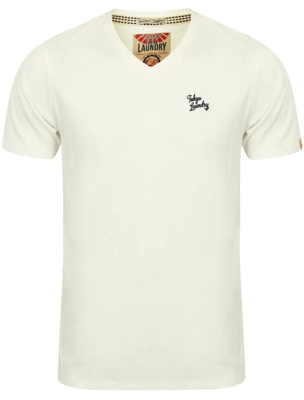 Essential V-Neck T-shirt in Ivory - Tokyo Laundry sold by Tokyo Laundry