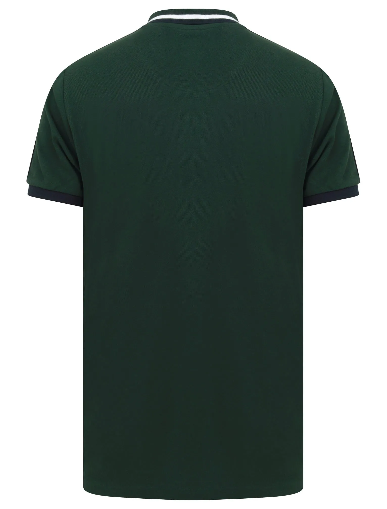 Crown Cotton Pique Polo Shirt with Racer Stripe Sleeves In Pine Grove - Le Shark sold by Tokyo Laundry product image thumbnail 3