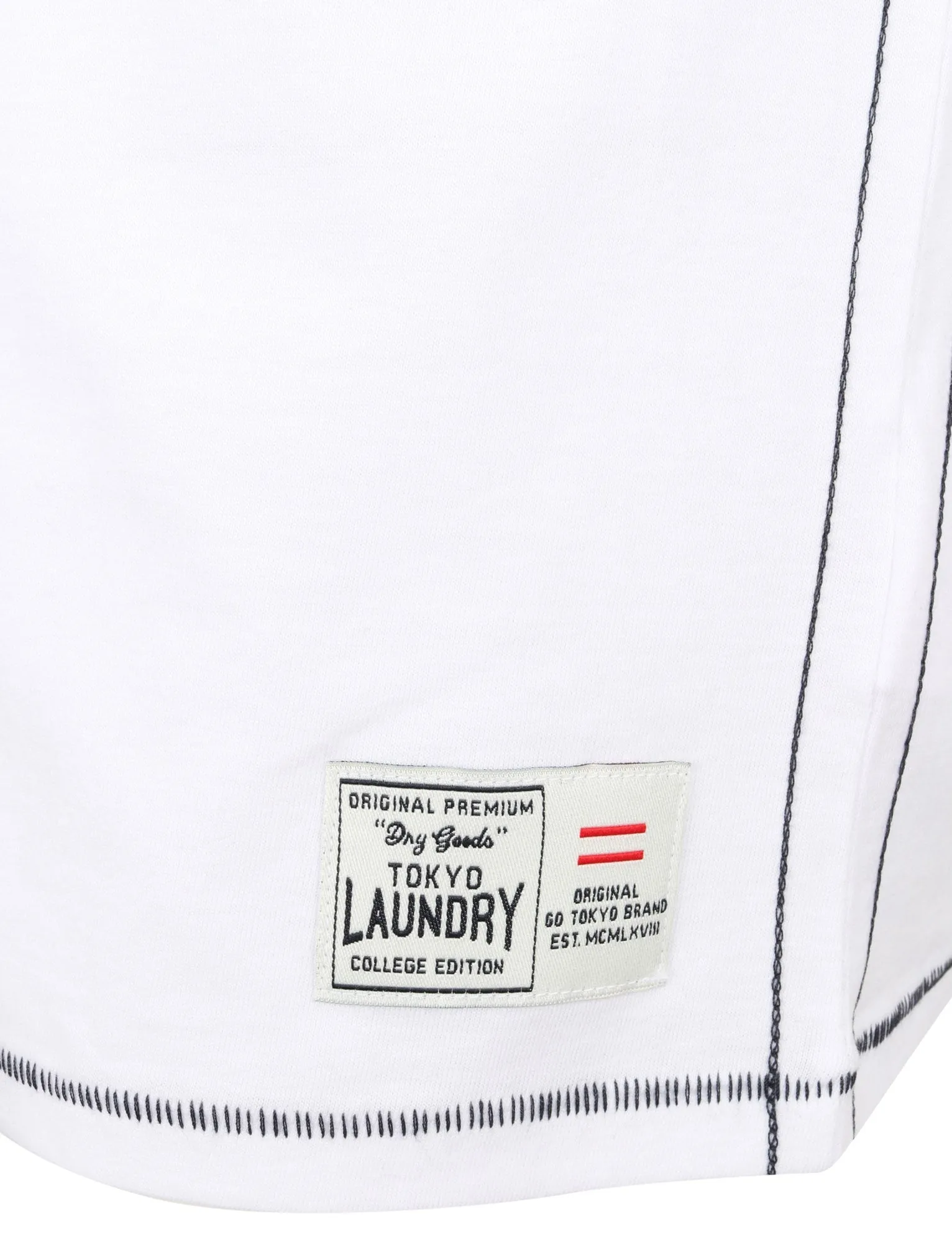Timaru Cotton Jersey Crew Neck T-Shirt In Bright White - Tokyo Laundry sold by Tokyo Laundry product image thumbnail 3