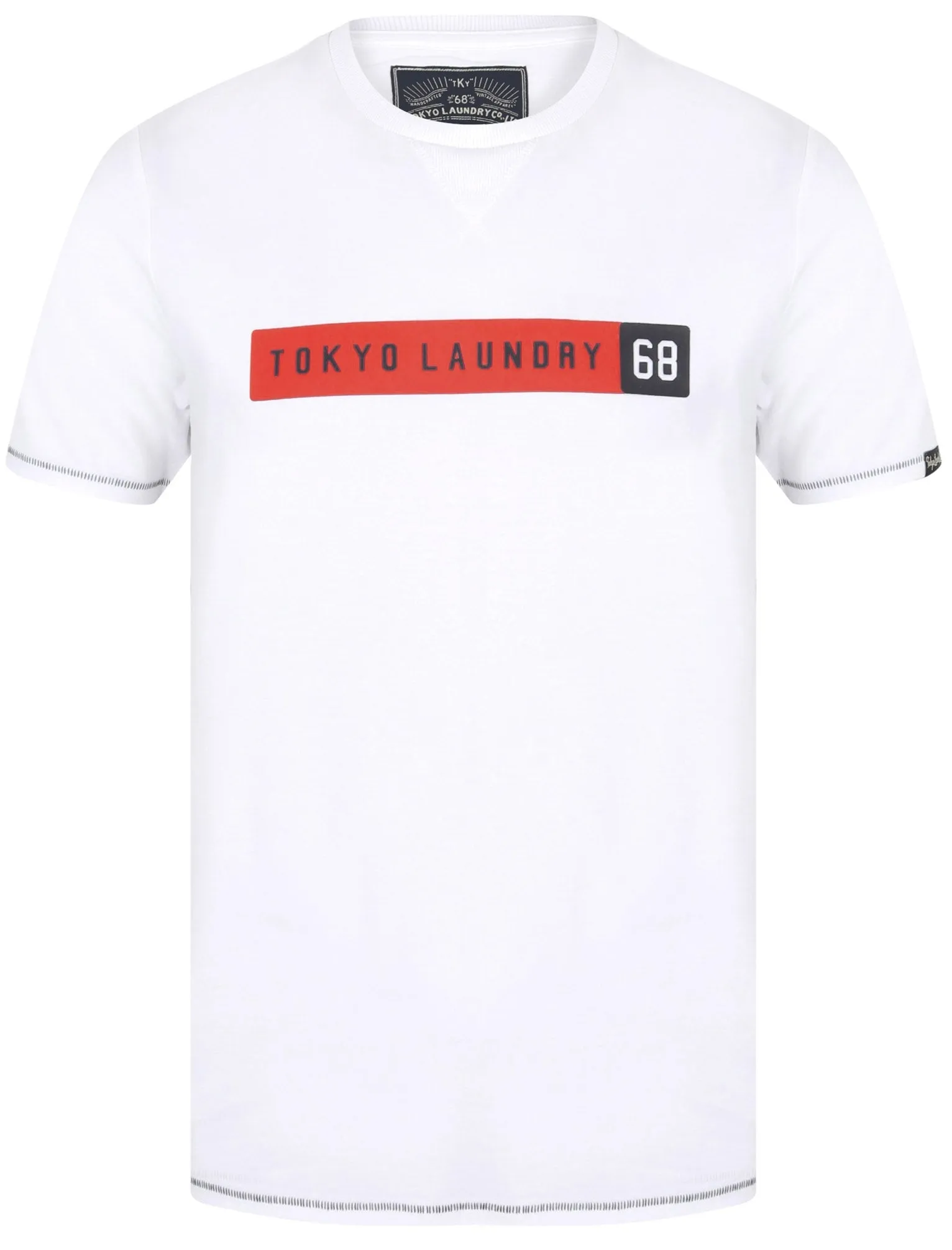 Timaru Cotton Jersey Crew Neck T-Shirt In Bright White - Tokyo Laundry sold by Tokyo Laundry