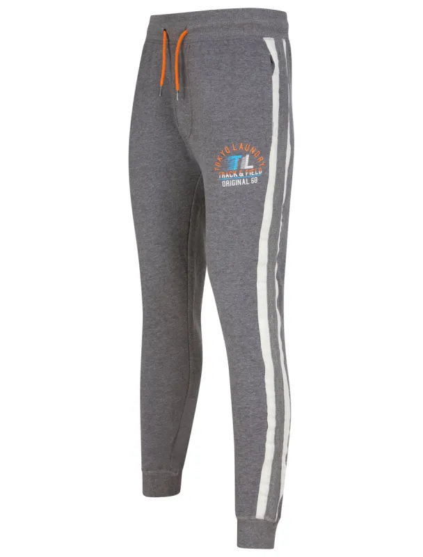 Penton Cuffed Joggers with Zip Back Pocket in Mid Grey Marl - Tokyo Laundry sold by Tokyo Laundry