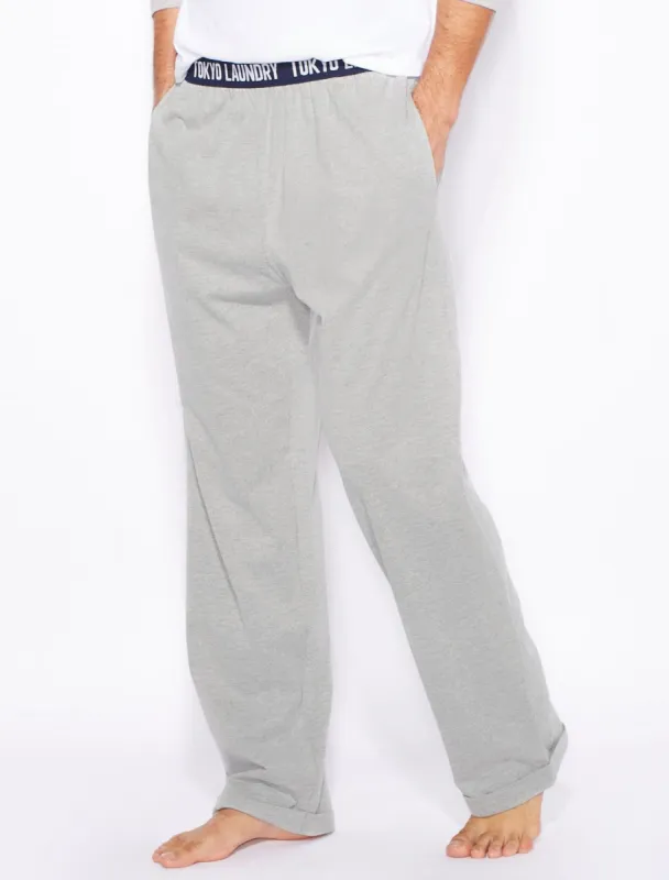 Inversion Cotton Jersey Lounge Pants In Light Grey Marl - Tokyo Laundry sold by Tokyo Laundry