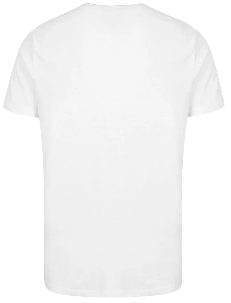 Blitzen Reindeer Novelty Christmas T-Shirt with Chest Pocket In Optic White sold by Tokyo Laundry product image thumbnail 2