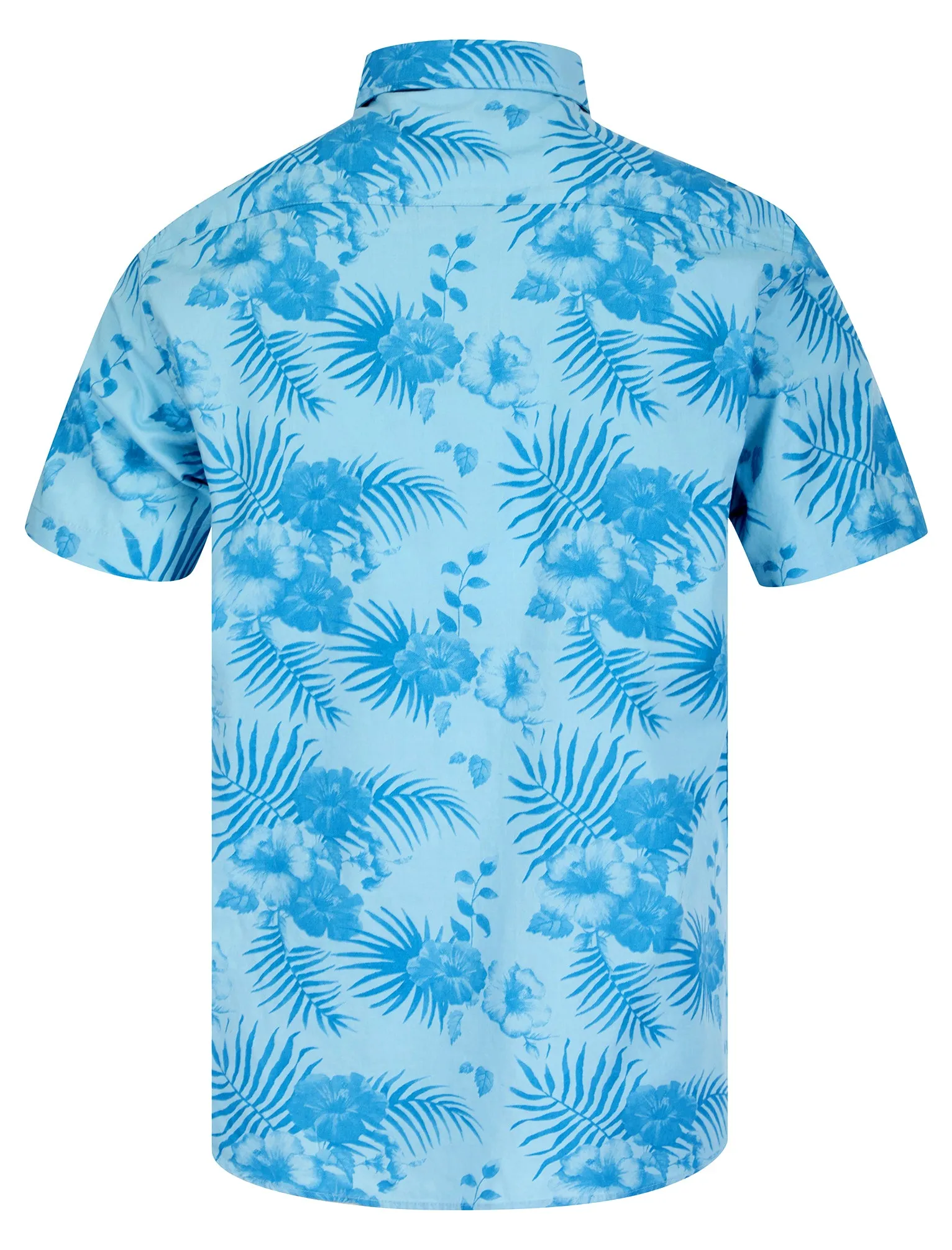 Yamuna Tropical Print Short Sleeve Shirt in Dream Blue Hibiscus - Tokyo Laundry sold by Tokyo Laundry product image thumbnail 2
