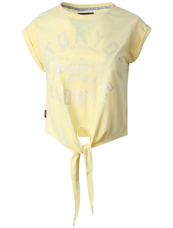 Tokyo Laundry Halle Yellow  t-shirt sold by Tokyo Laundry