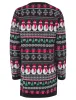 Women's Flakey Novelty Knitted Christmas Jumper Dress in Ink - Merry Christmas sold by Tokyo Laundry