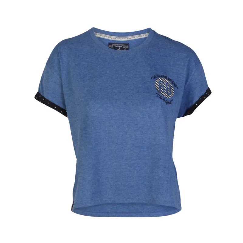 Tokyo Laundry Joy blue Crew Neck T-Shirt sold by Tokyo Laundry