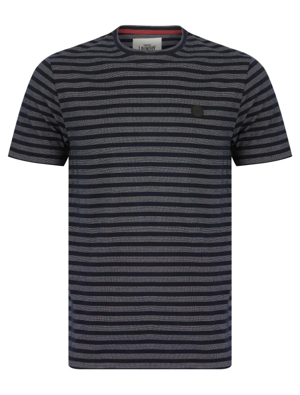 Morris Grindle Stripe Cotton T-Shirt in Navy Stripe - Tokyo Laundry sold by Tokyo Laundry