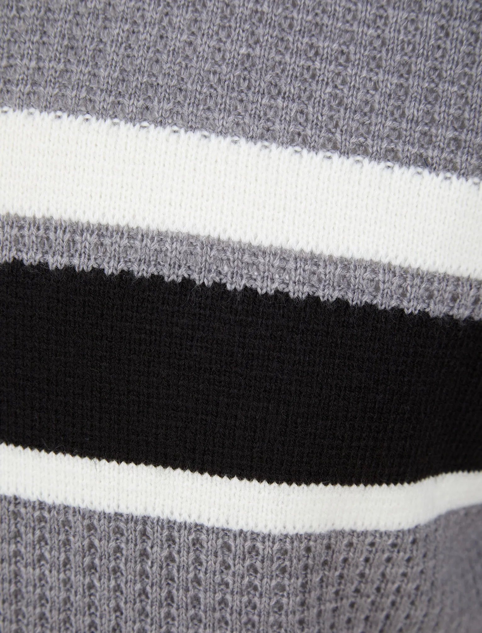 Arcs Textured Waffle Knit Pullover Hoodie in Mid Grey Marl - Dissident sold by Tokyo Laundry product image thumbnail 3