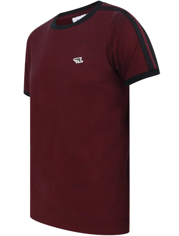 Drayton Cotton Pique T-Shirt with Racer Stripe Sleeves In Port Royale - Le Shark sold by Tokyo Laundry