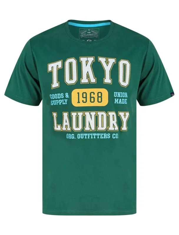 Oakdale Motif Cotton Jersey T-Shirt in Posy Green - Tokyo Laundry sold by Tokyo Laundry