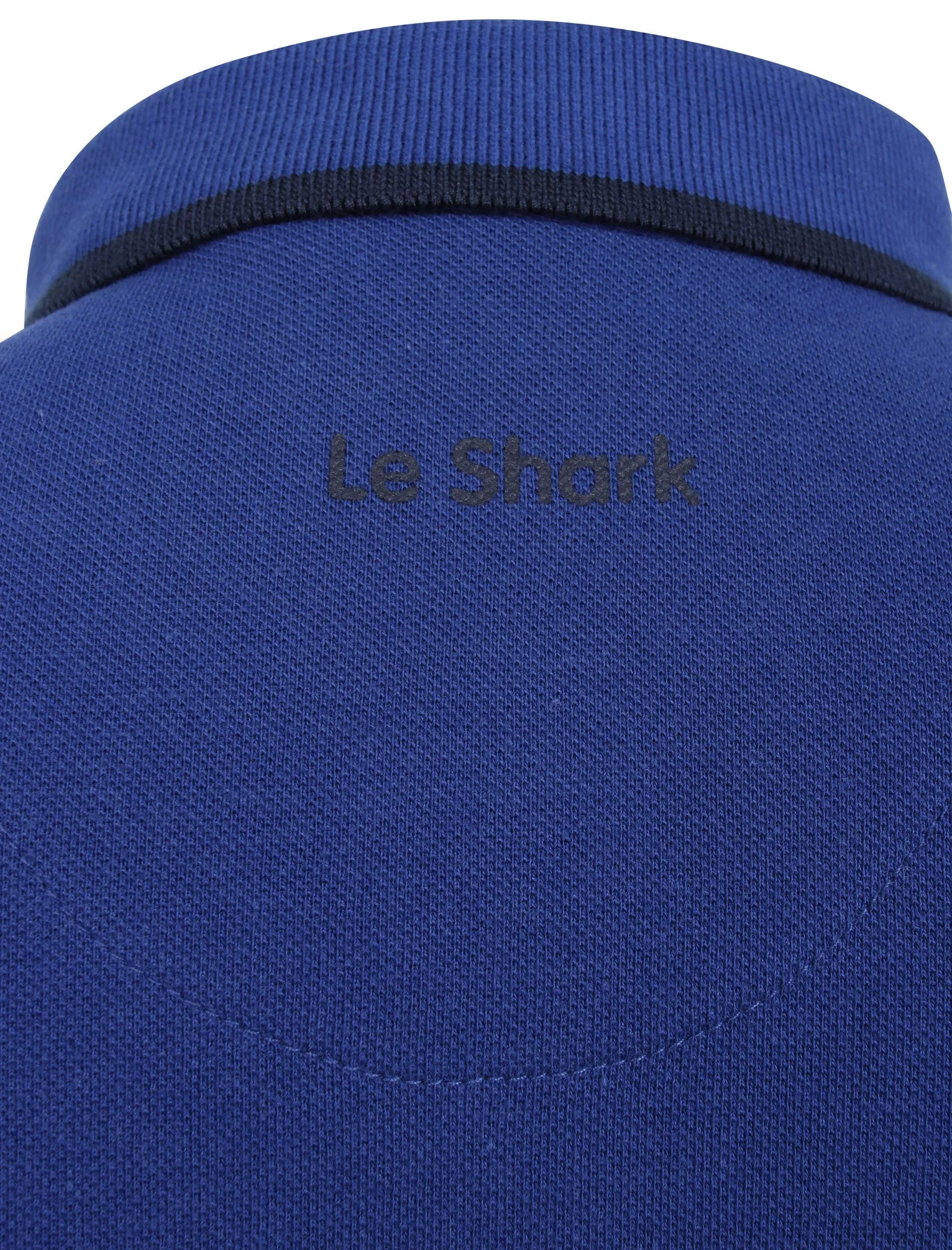 Midhurst 2 Tipped Cotton Pique Polo Shirt In Mazarine Blue - Le Shark sold by Tokyo Laundry product image thumbnail 4