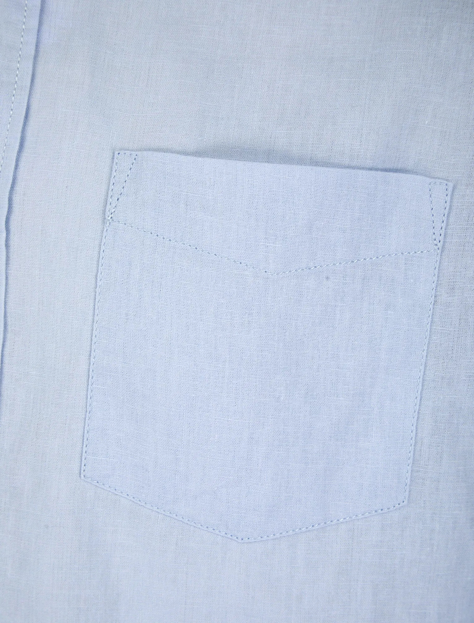 Gosier Grandad Collar Long Sleeve Cotton Linen Shirt in Soft Blue - Tokyo Laundry sold by Tokyo Laundry product image thumbnail 3
